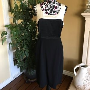DKNY color block wool dress